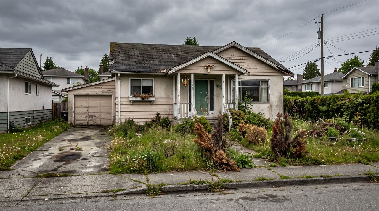 Tired house exterior