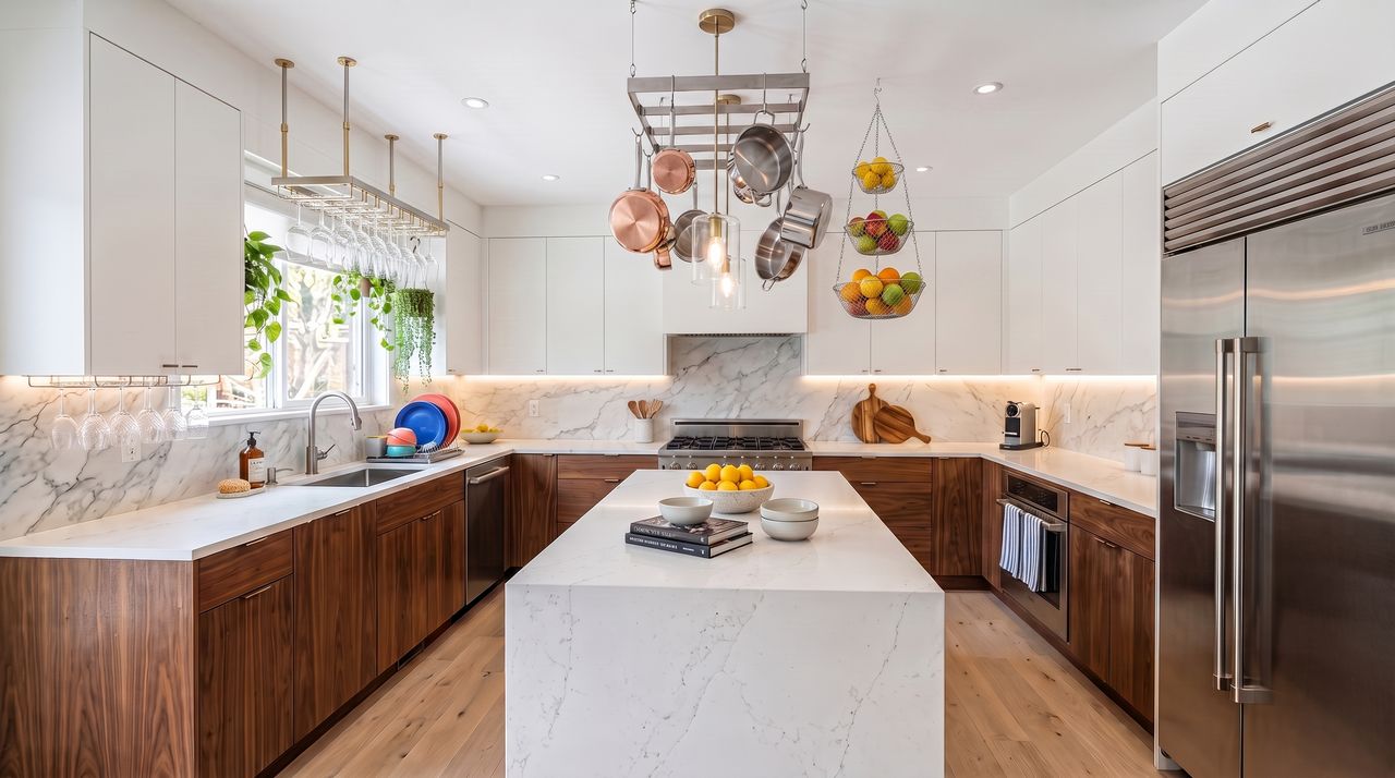 Modern renovated kitchen